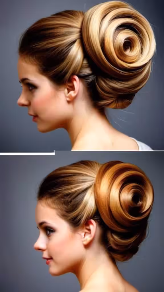 French Roll Updo