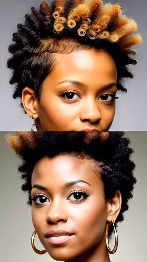 Frohawk Natural Hairstyles for Short Hair