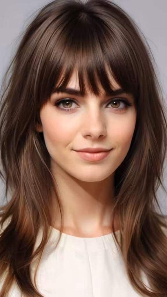 Grown-Out Bangs