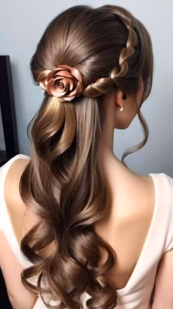 Half-Up Rosette