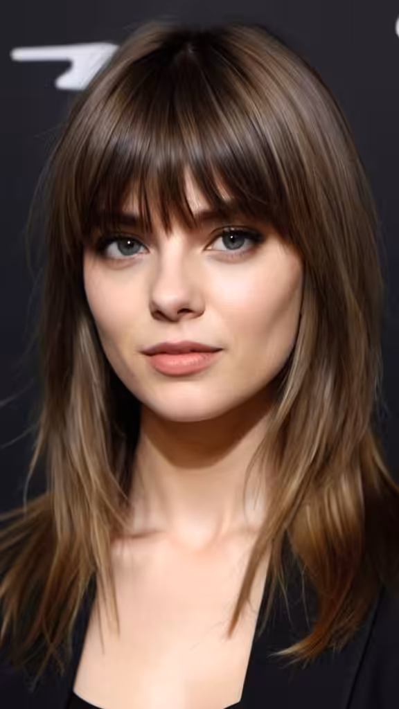 Layered Long Bangs