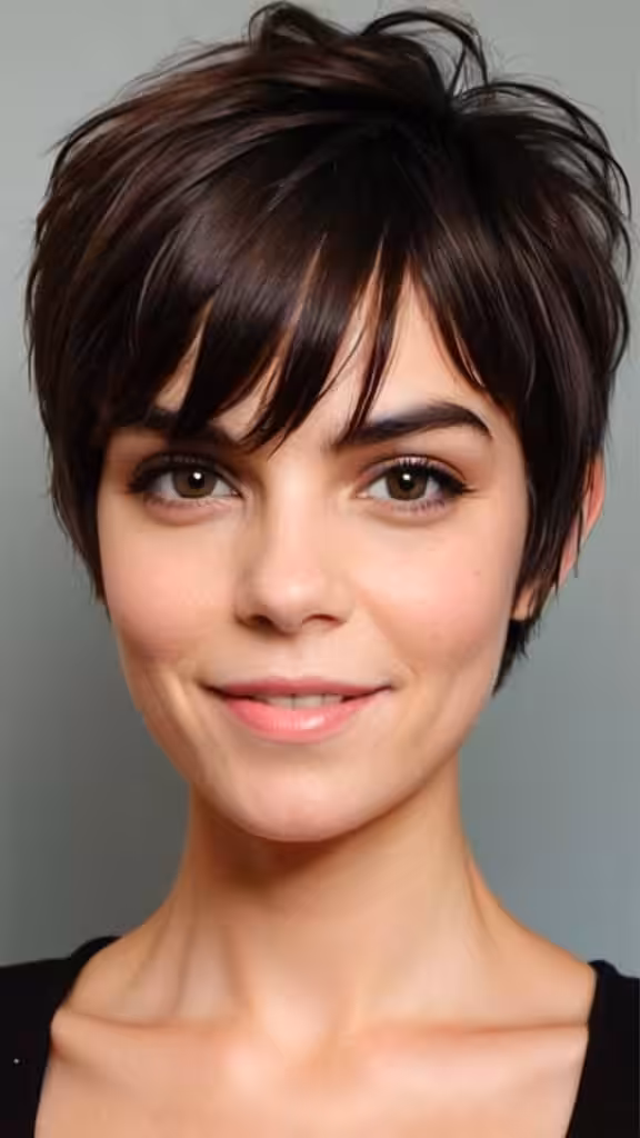 Layered Pixie with Bangs