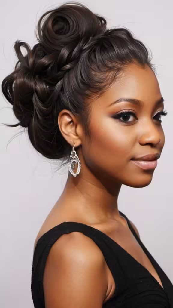 Messy Half-Updo