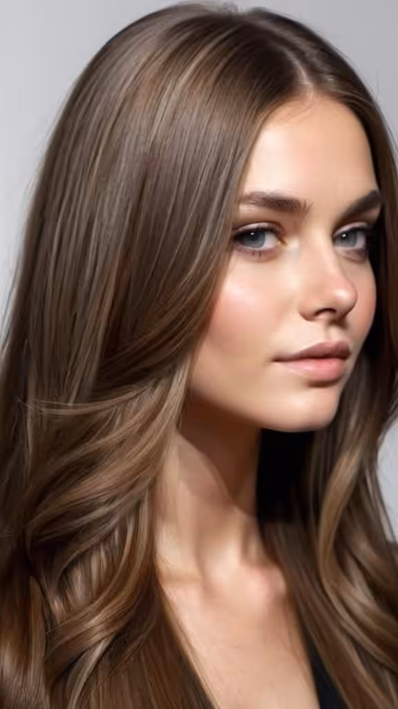 Middle Part Cut on Super Long Hair
