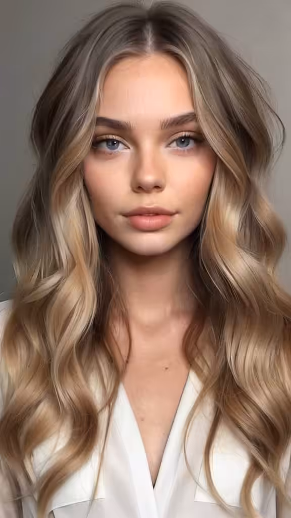 Middle Part With Loose Waves