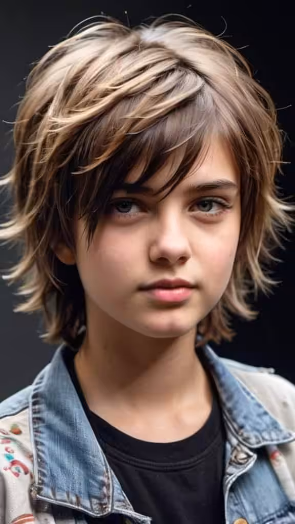 Mullet with Messy Layers