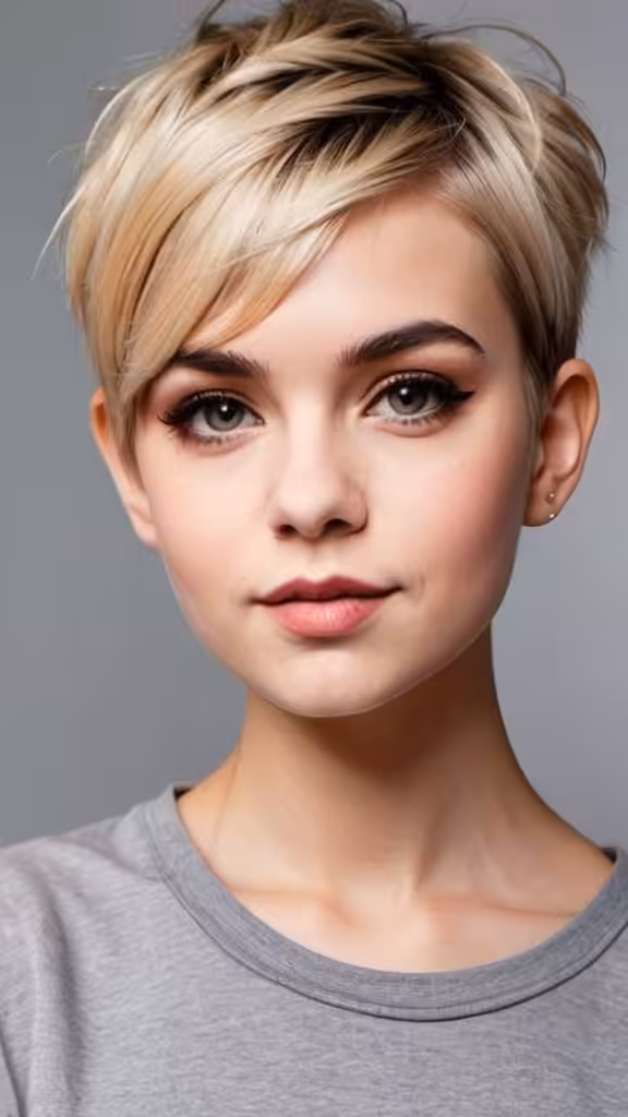 Pixie With Micro Side Bangs