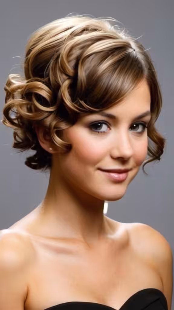 Romantic Curled Updo