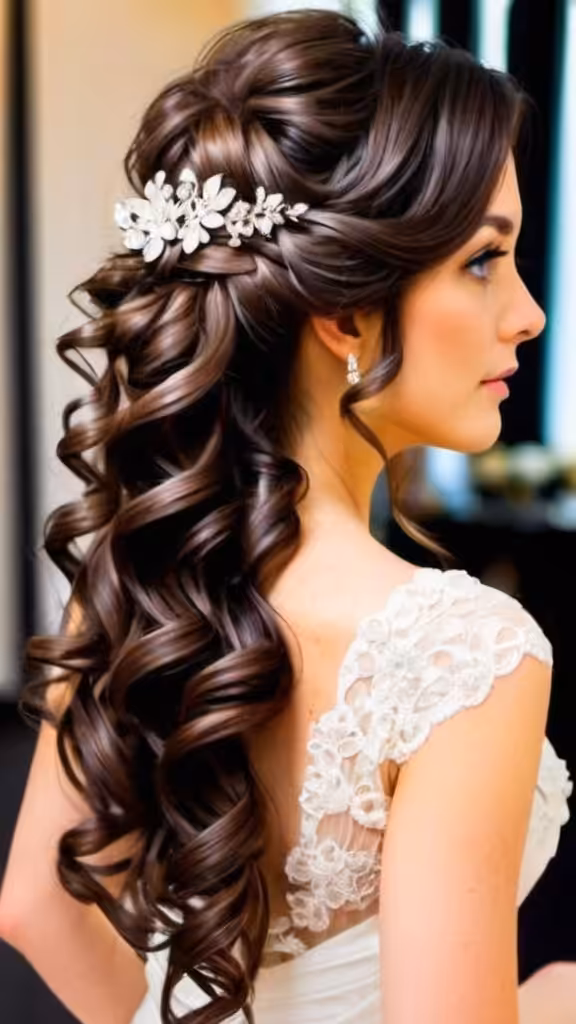 Romantic Swept Up Curls