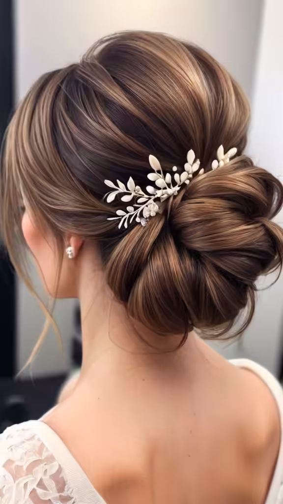 Romantic Texture Low Bun