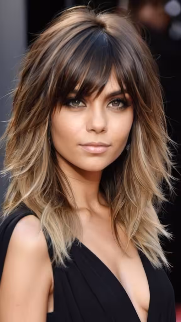 Shaggy Ombre Layers Long Layered Haircuts