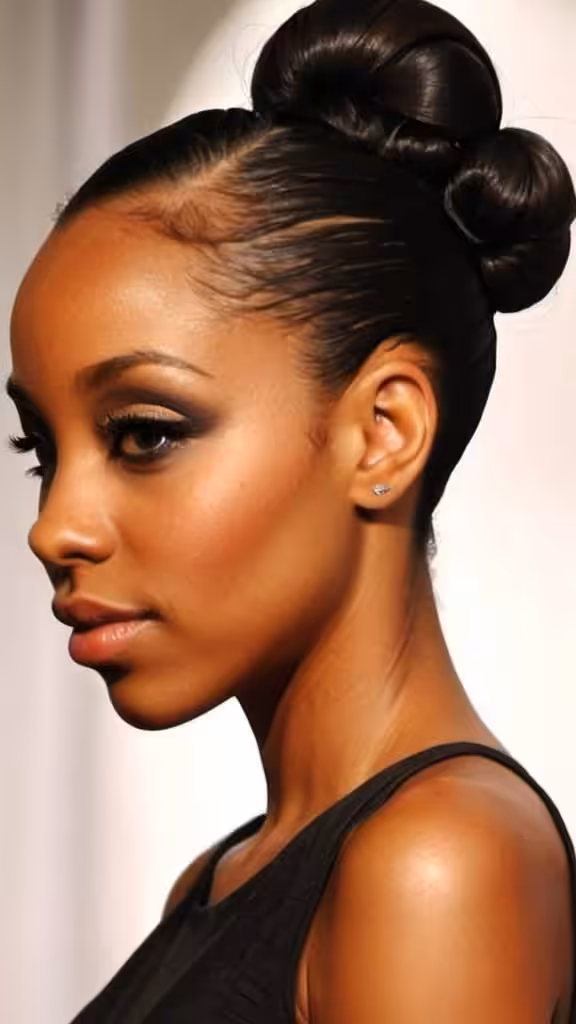 Side Bun for Black Hair