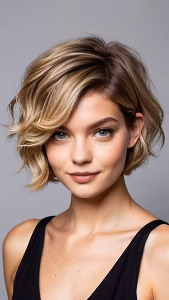 Side-swept Bob