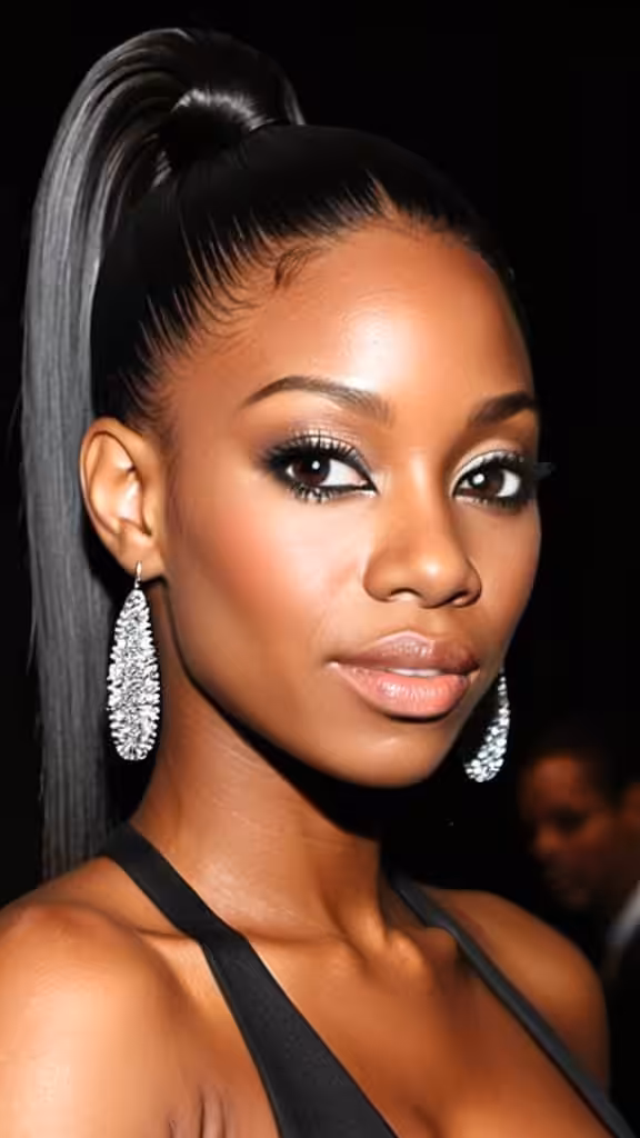 Sleek Black Pony