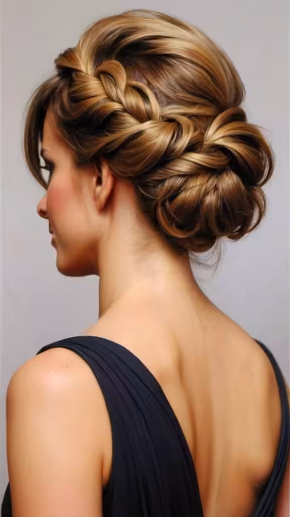Soft Twisted Updo