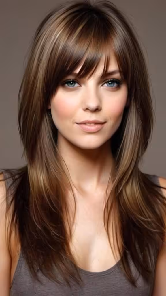 Sophisticated Layers with Long Side Bangs