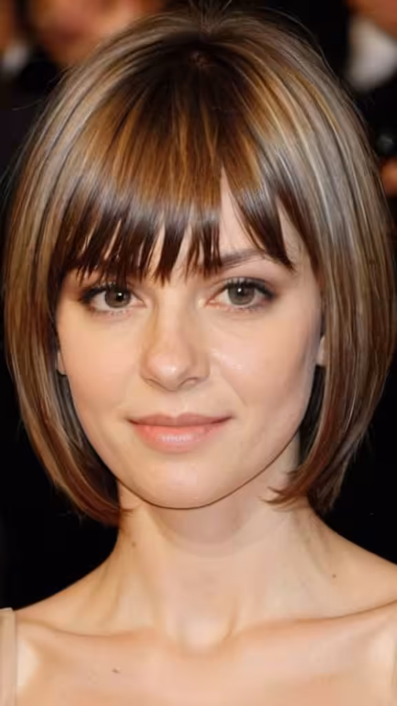 Tiered Layers with Short Bangs