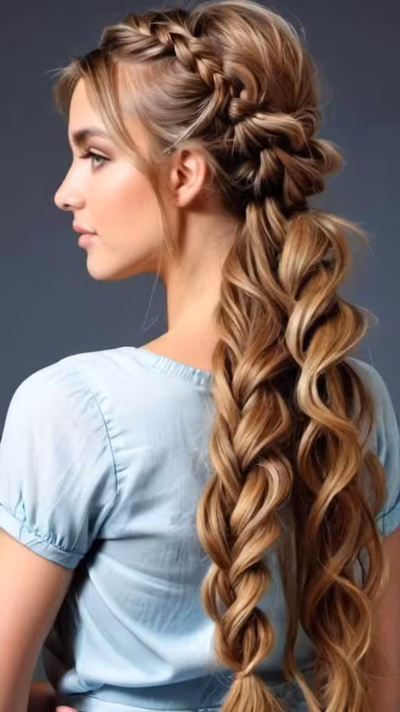 Undone Braid With Beach Waves