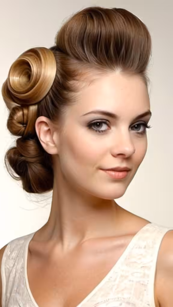 Vintage Roll Updo