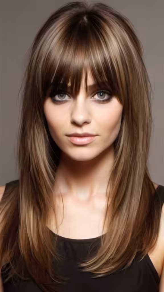 Waterfall Bangs and Butterfly Layers