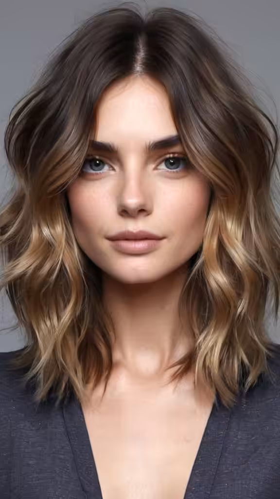 Wavy Lob With Layers Long Layered Haircuts