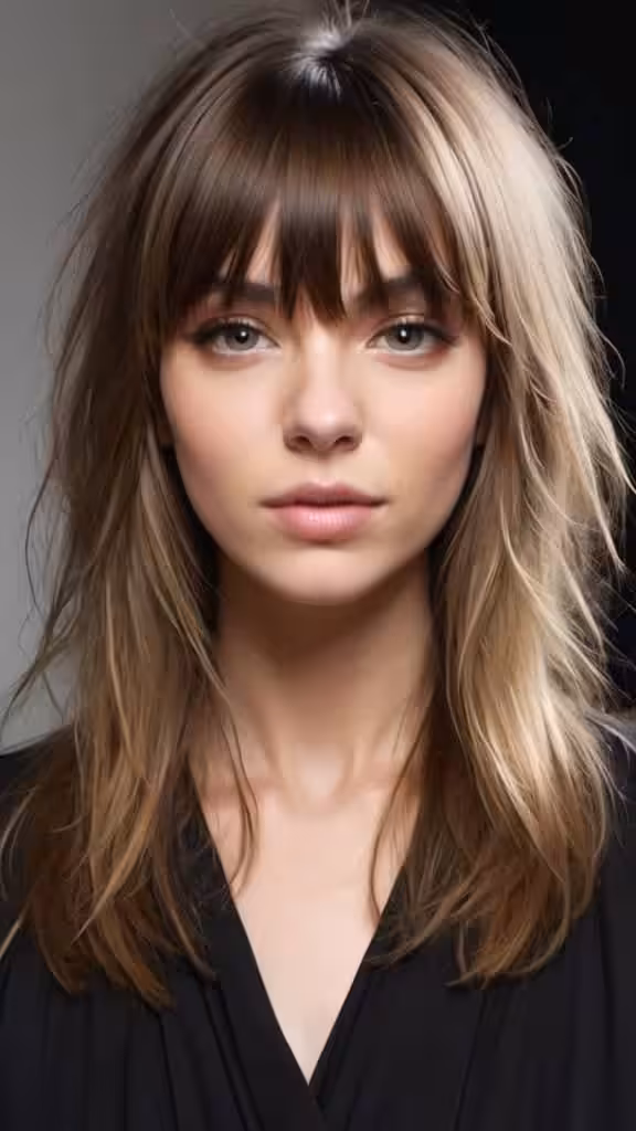 Wispy Layered Hair With Airy Bangs