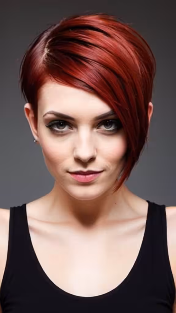 Asymmetrical Bob With Undercut