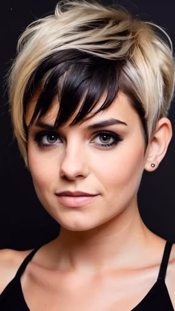 Banged Pixie With Side Undercut