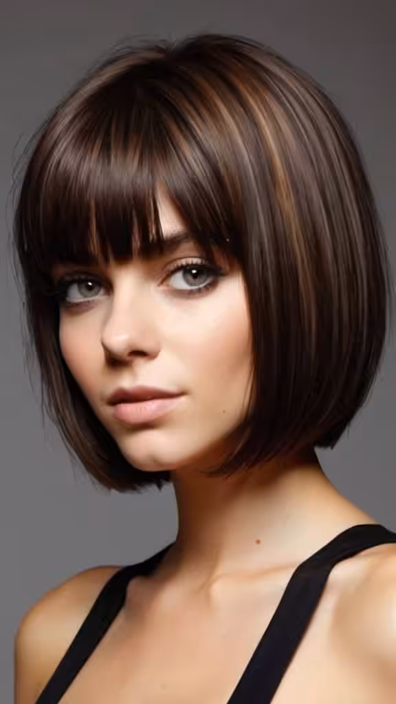 Bob With Short Bangs