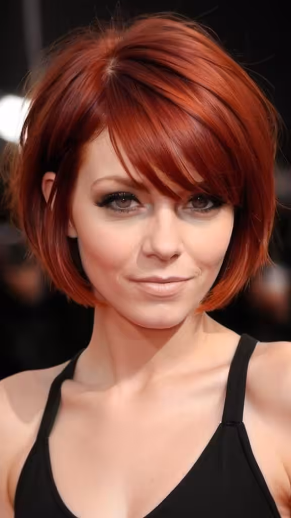 Bob With Side Swept Bangs