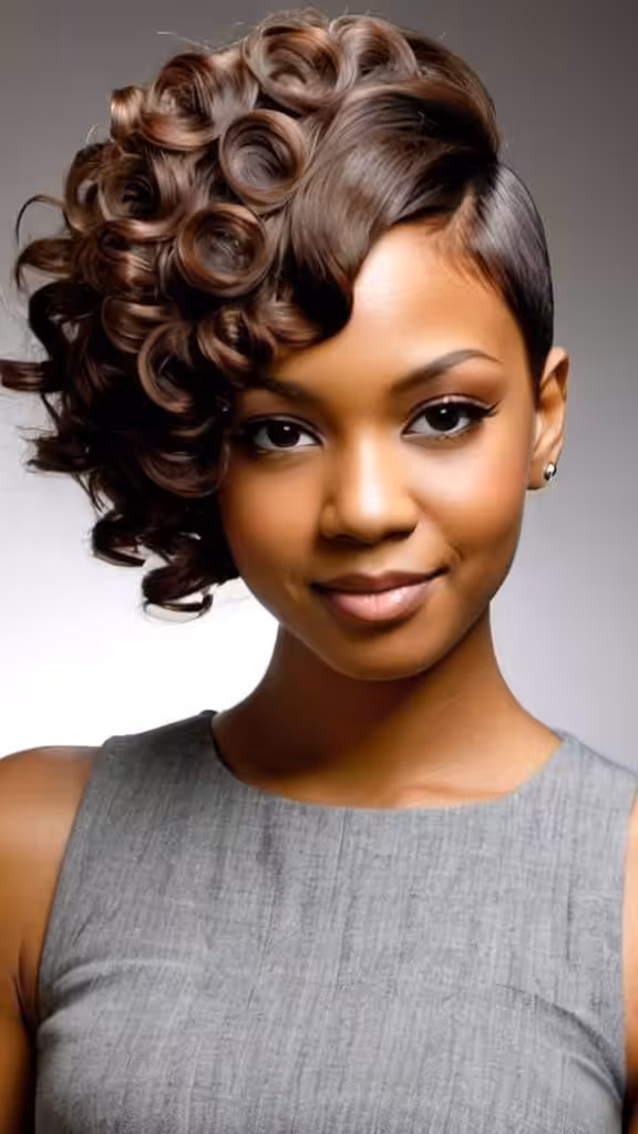 Brushed Back Cropped Curls