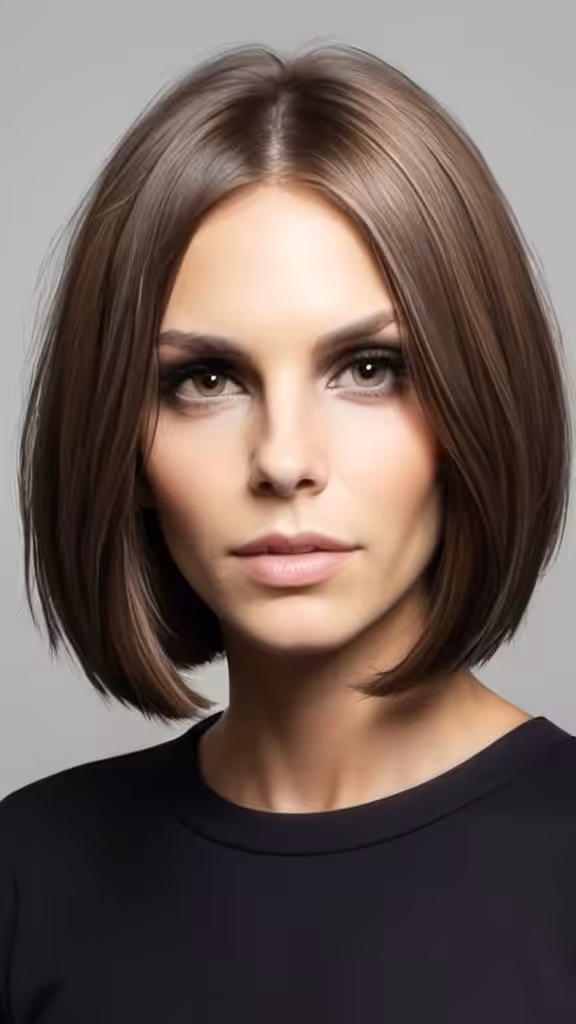 Center Parted Bob