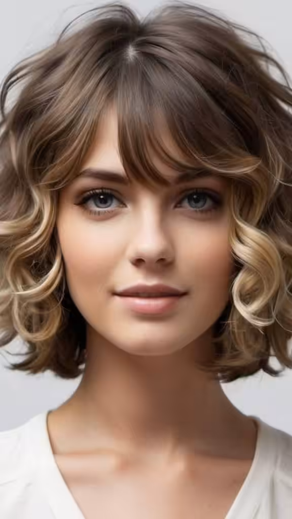 Center Parted Curls