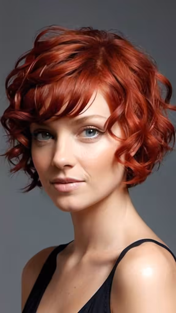 Curly Bob With Texture