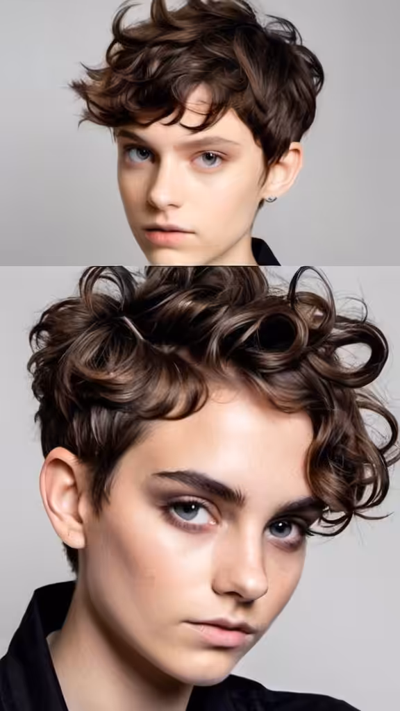 Curly Pixie Cut