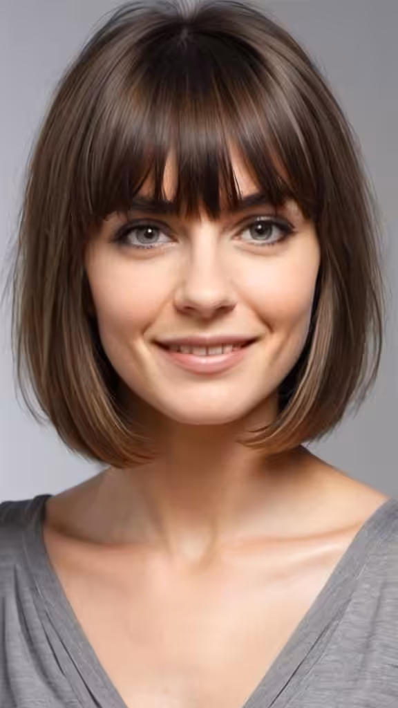 Effortless Haircut with Bangs