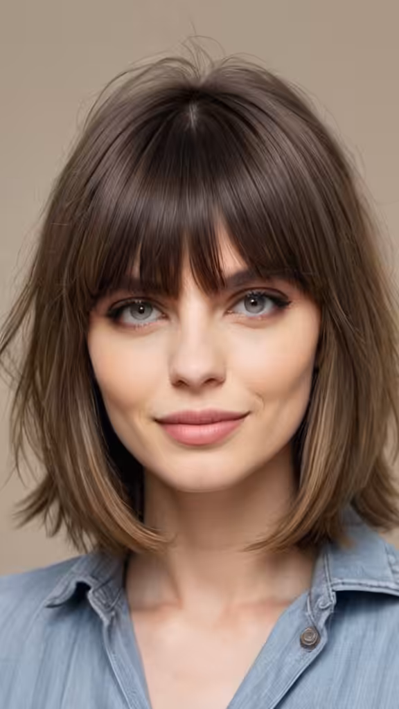 Hair With Curtain Bangs