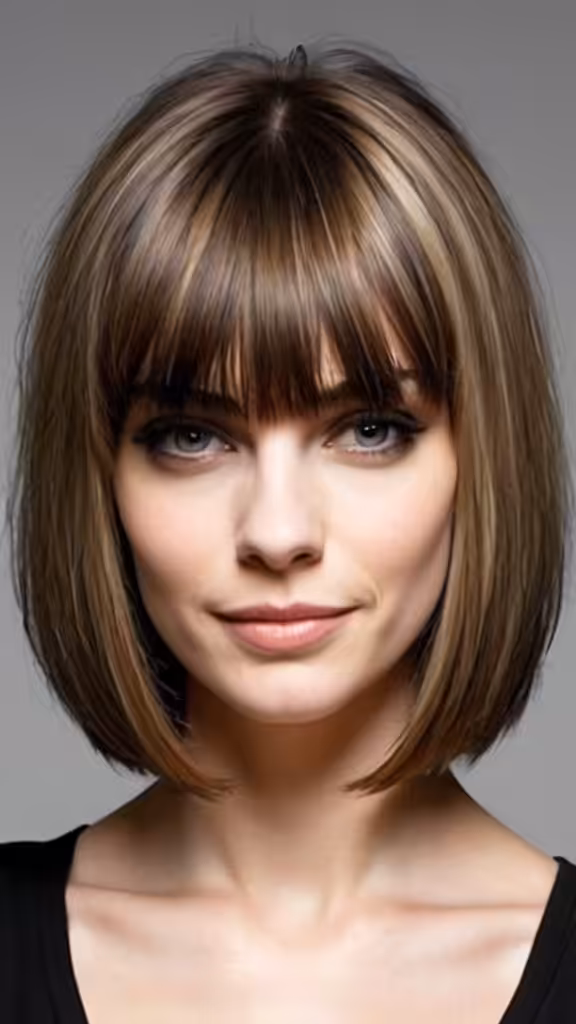 Inverted Bob With Bangs 1