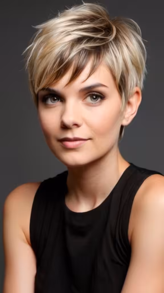 Layered Pixie Cropped Locks