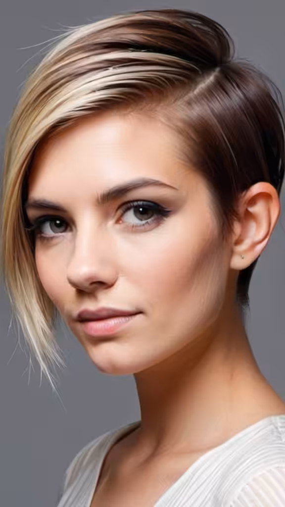 Long Pixie with Side-swept Undercut