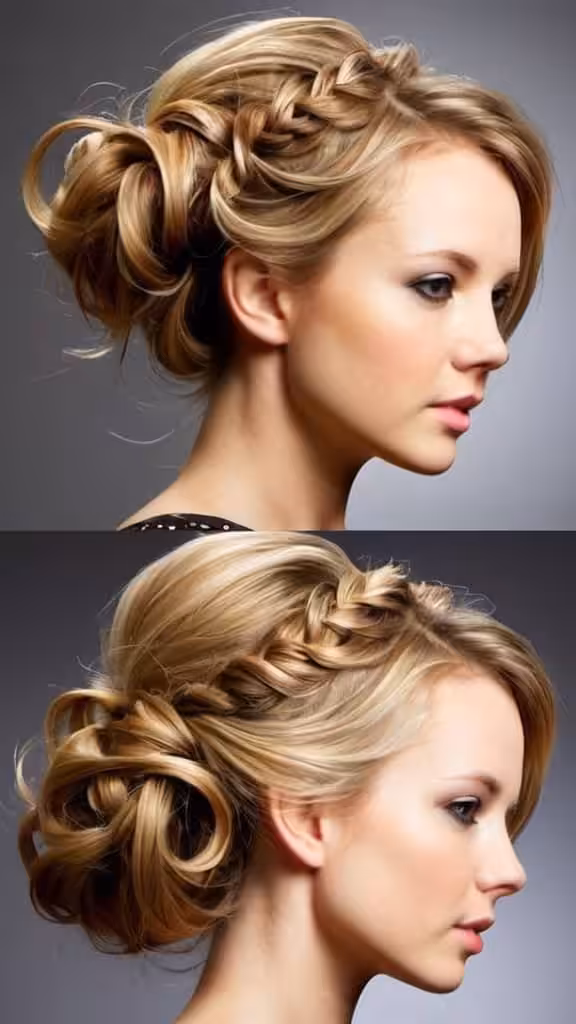 Loose Half Updo