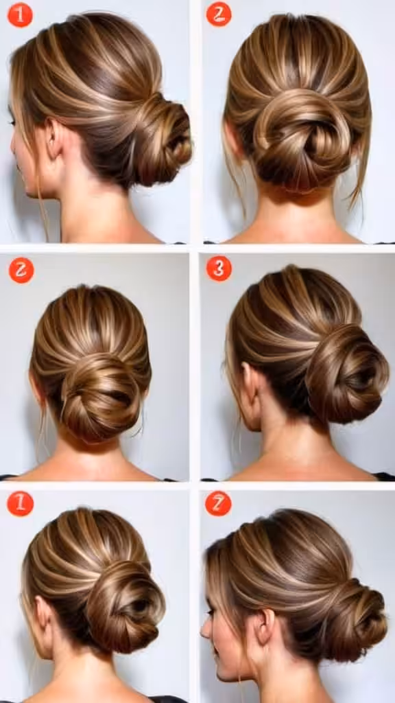 Low Bun Updo