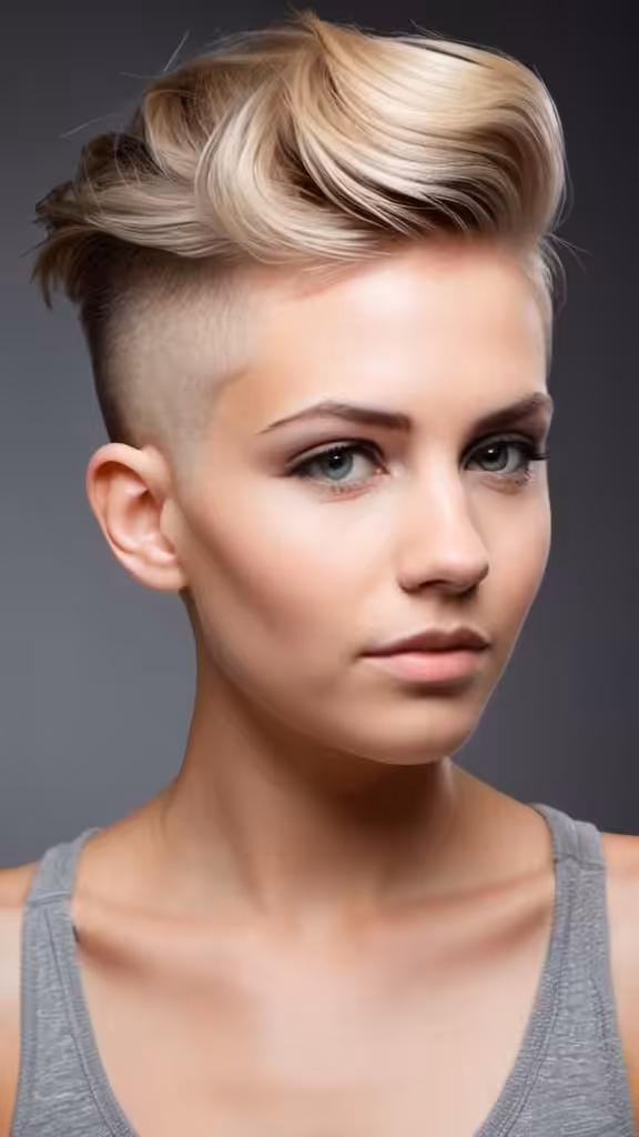Medium Hair with Undercut