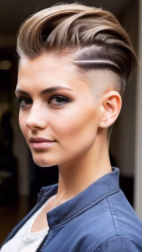 Medium Pompadour with Undercut