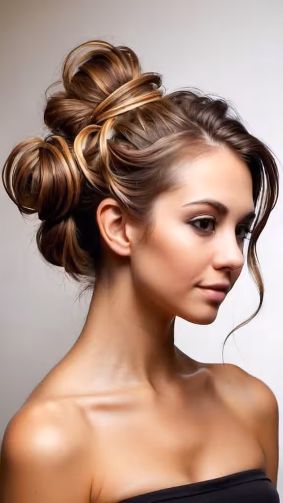 Messy Bun With Tendrils