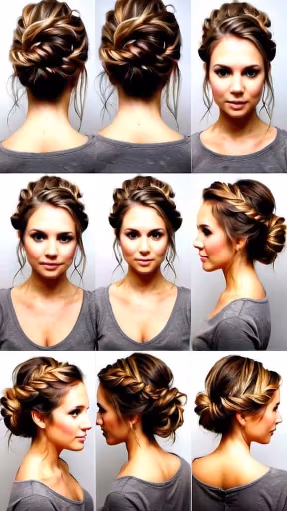 Messy Fishtail Updo