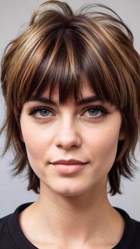 Mullet With Bangs
