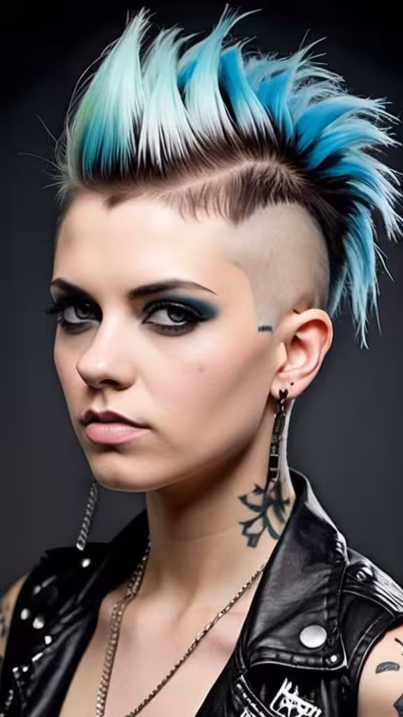 Mullet With Shaved Designs