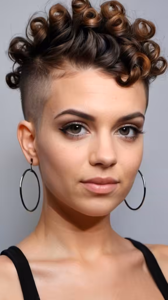 Natural Curls with Undershave