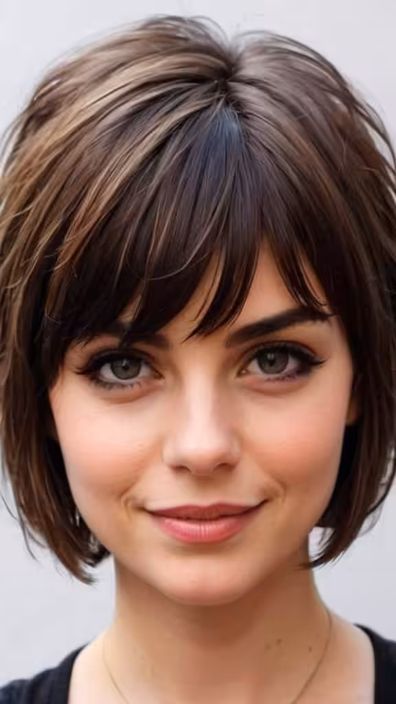 Pixie Bob With Bangs